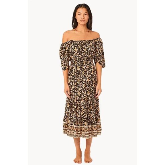 Rip Curl Dresses & Skirts - RIP CURL Women's Dreamer Midi Dress Size XL In Black